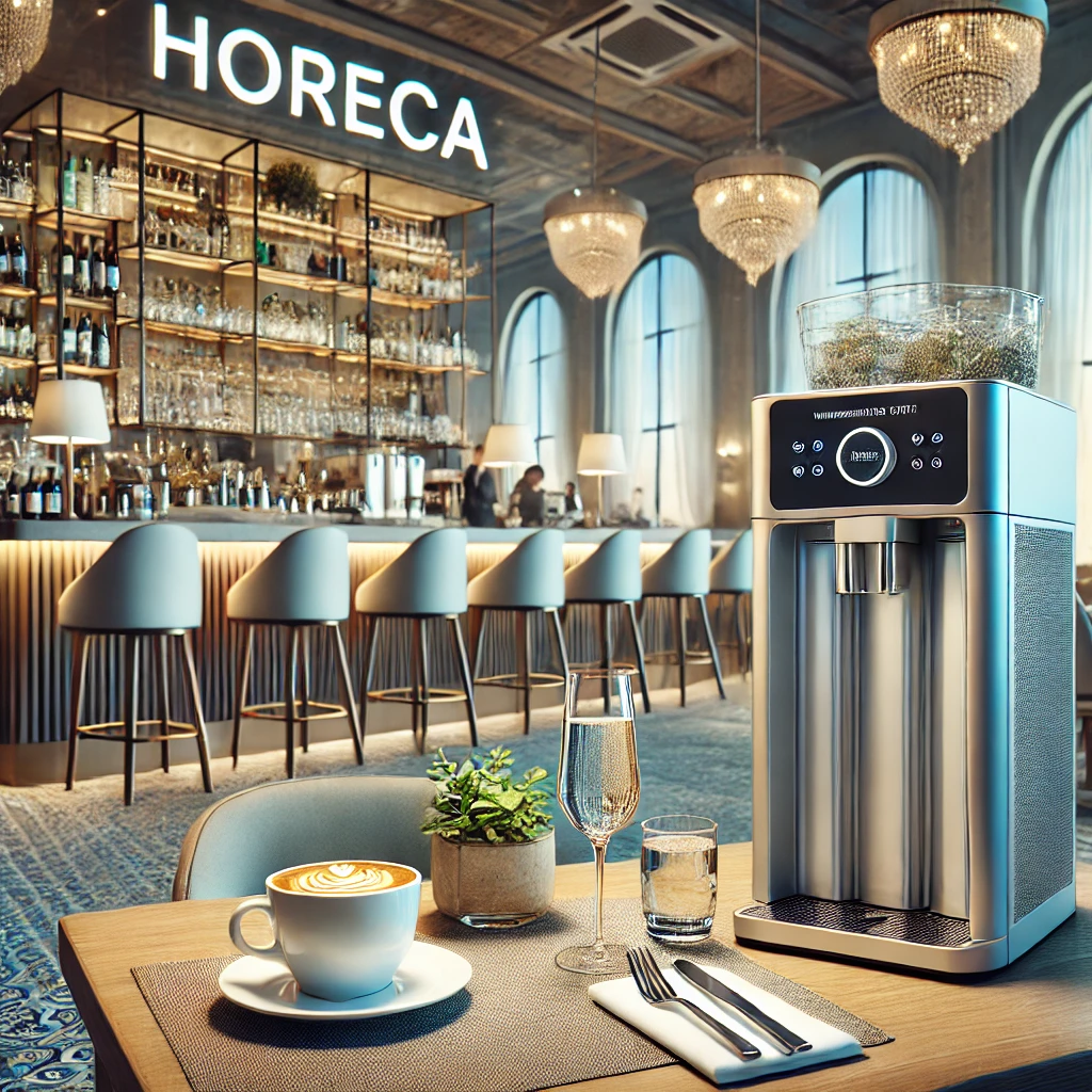 HORECA, trattamento dell'acqua, qualità dell'acqua, settore HORECA, depurazione acqua, sistemi di filtrazione, ristoranti, hotel, bar, risparmio sui costi, manutenzione attrezzature, soddisfazione clienti, normativa sanitaria, Goccia Pura, acqua filtrata, prevenzione calcare, richiesta preventivo